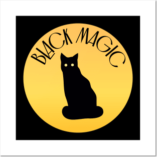 BLACK MAGIC CAT Posters and Art